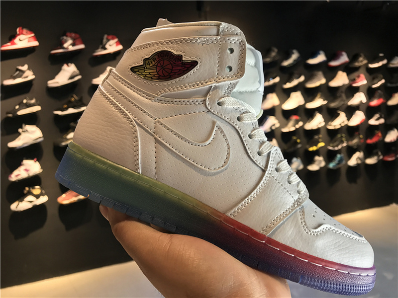 Air Jordan 1 HighRainbow Sole 705296 119